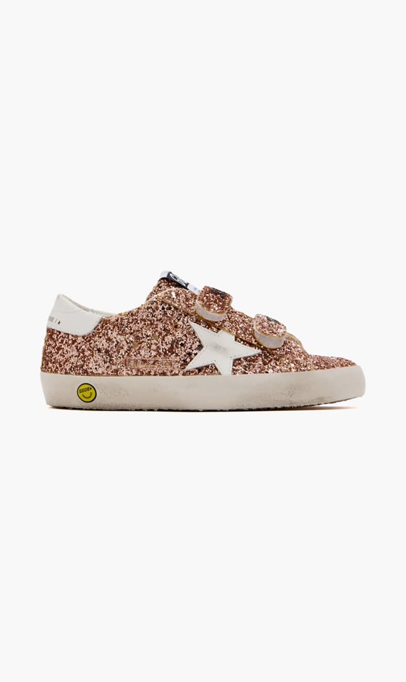 

Golden Goose Deluxe Brand Gold Old School Sneakers for Girls | The Deal Outlet