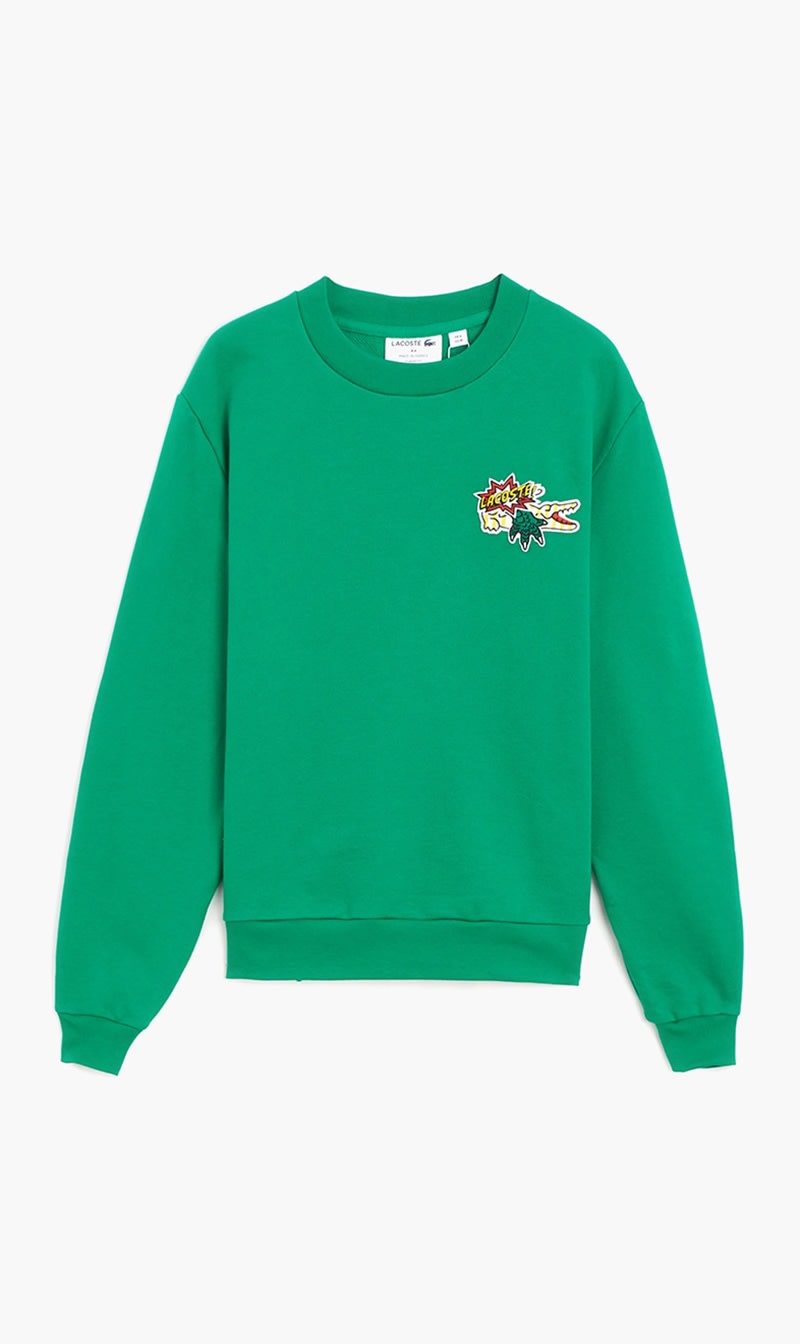 

Lacoste Green Comic Men's Relaxed Fit Sweatshirt for Men | The Deal Outlet