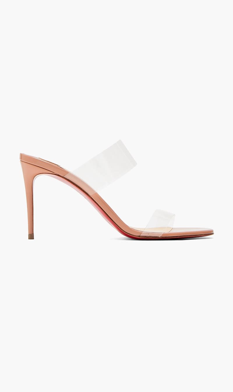 

Christian Louboutin Beige Just Nothing 85 Sandals for Women | The Deal Outlet