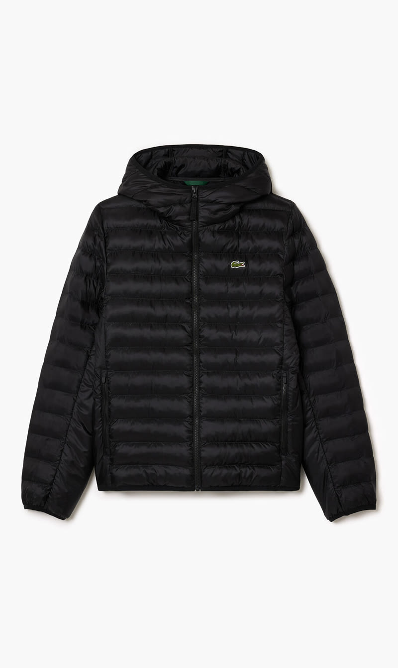 

Lacoste Black Water Repellent Quilted Puffed Jacket for Men | The Deal Outlet