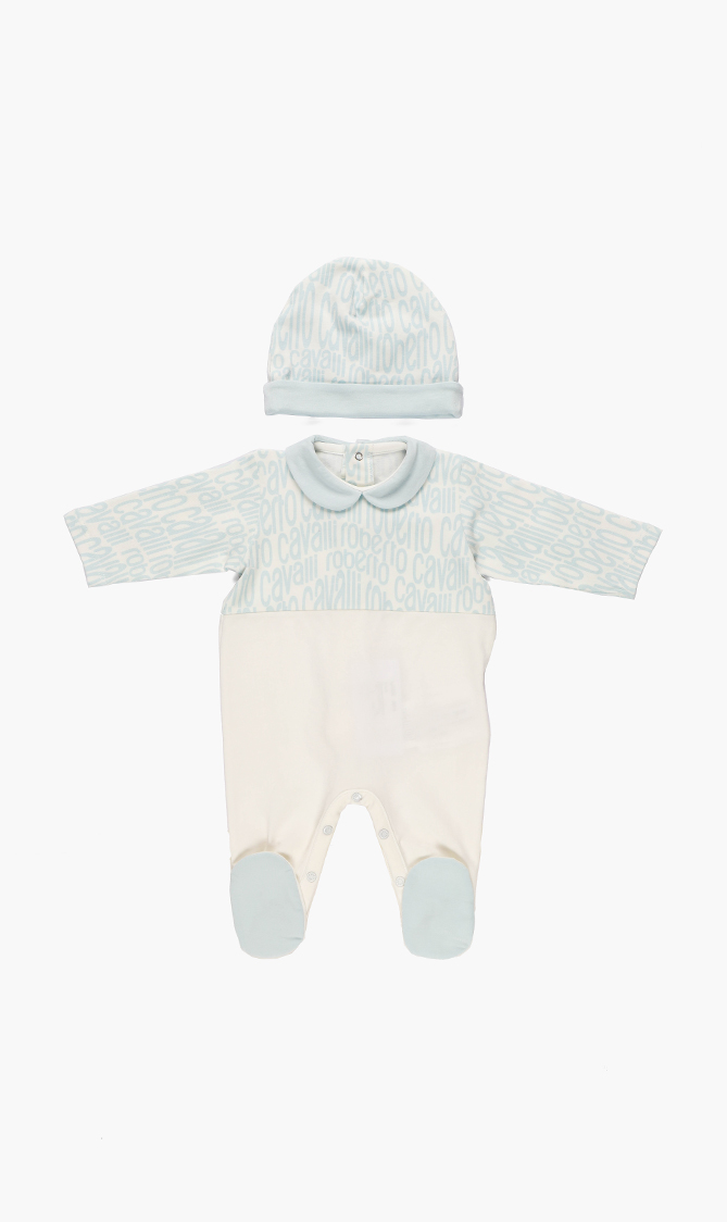

Roberto Cavalli Logo-print Babygrow Set