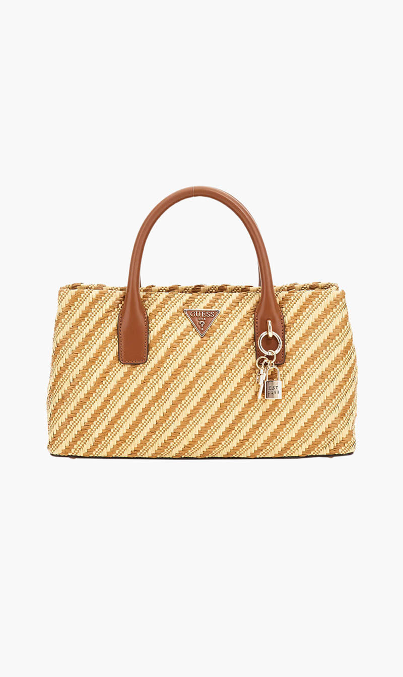 

Guess Beige Simona Small Satchel Bag for Women