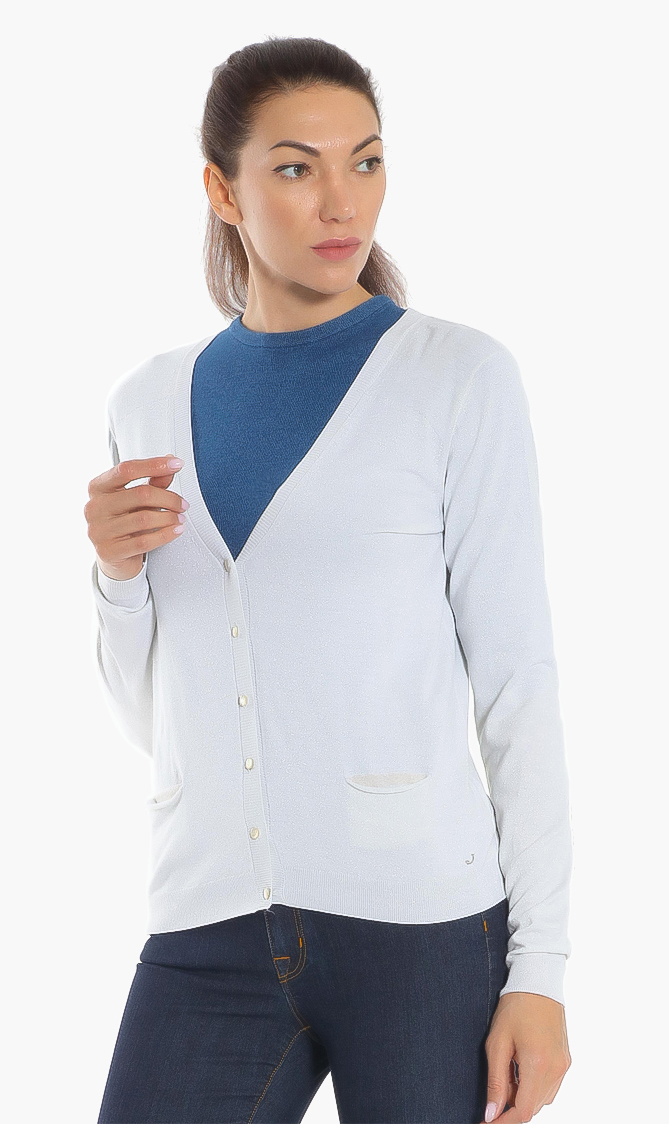 

Jacob Cohen Lurex Wool Cardigan