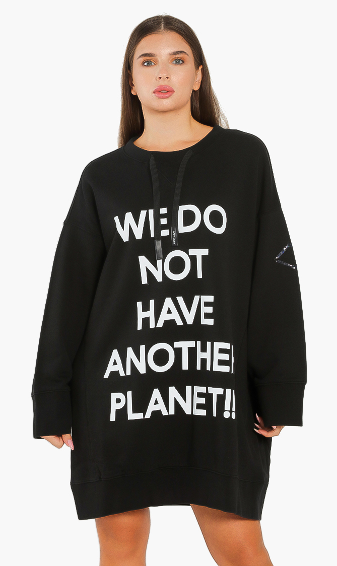 

Fleece Dress, Black