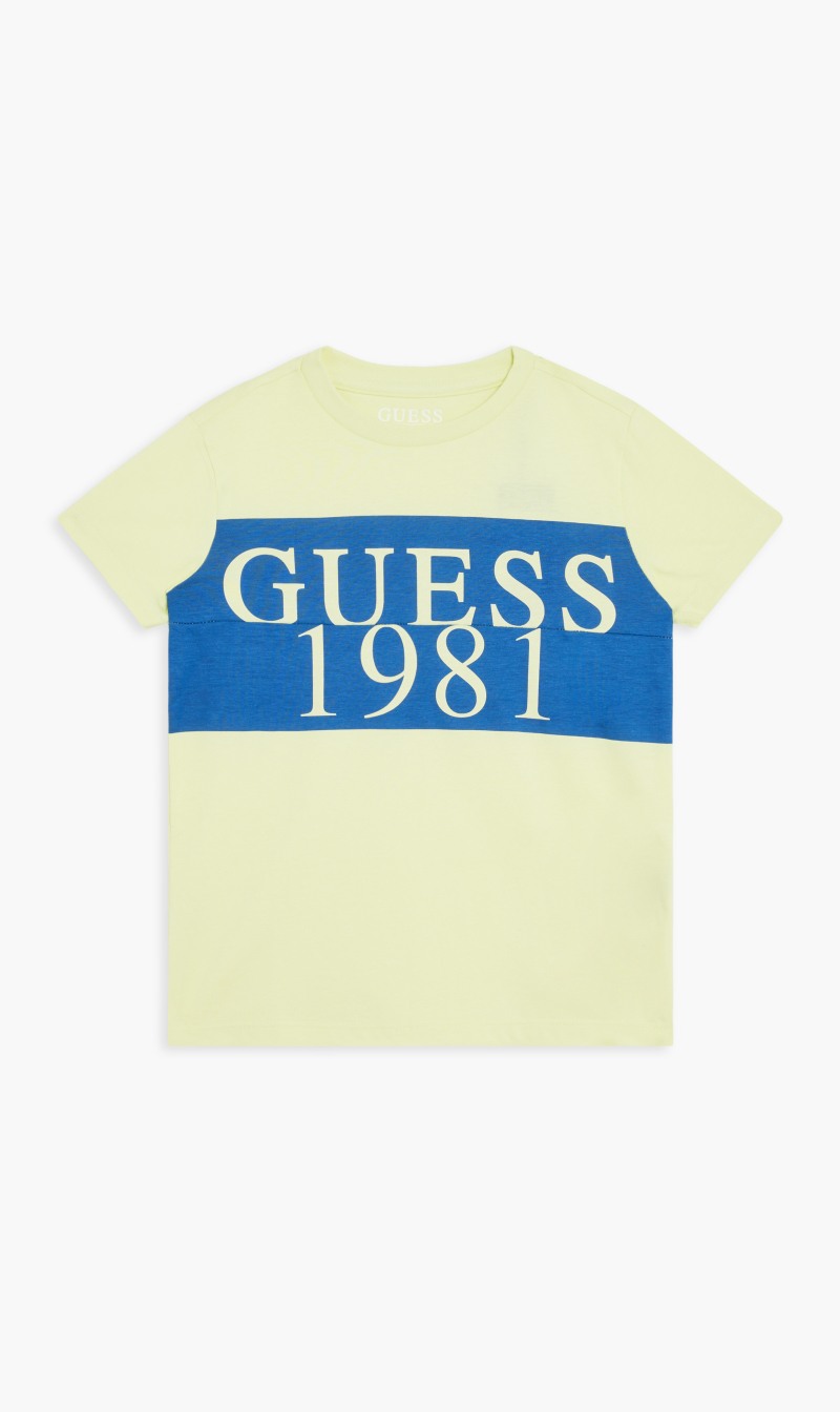 

Guess Yellow Organic Cotton T-shirt for Boys | The Deal Outlet