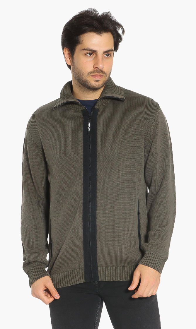 

Replay Cotton Zipped Cardigan