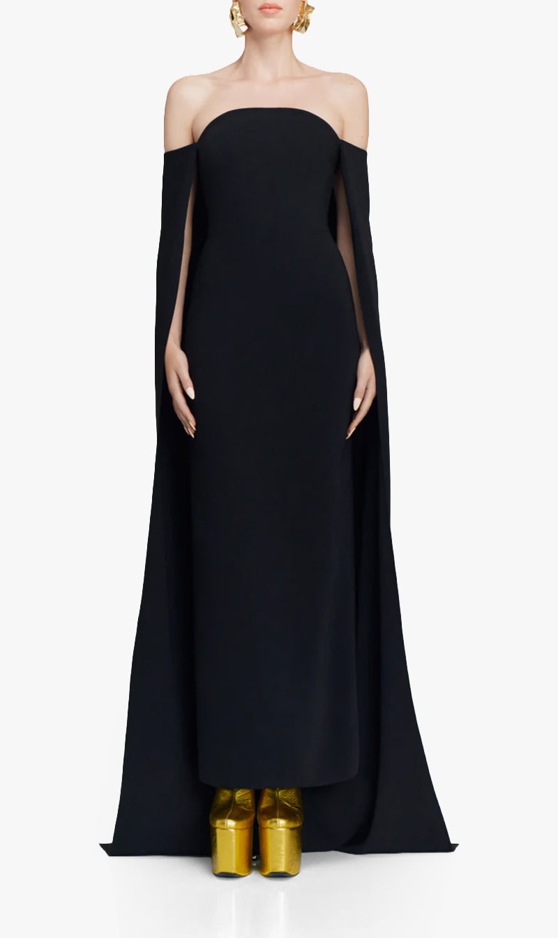 

Solace London Black Fia Maxi Dress for Women | The Deal Outlet