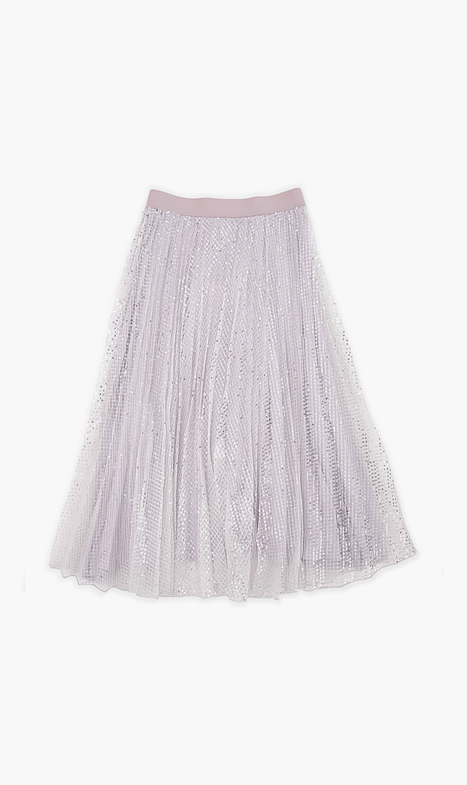 

Monnalisa Sequinsed Dress With Belt