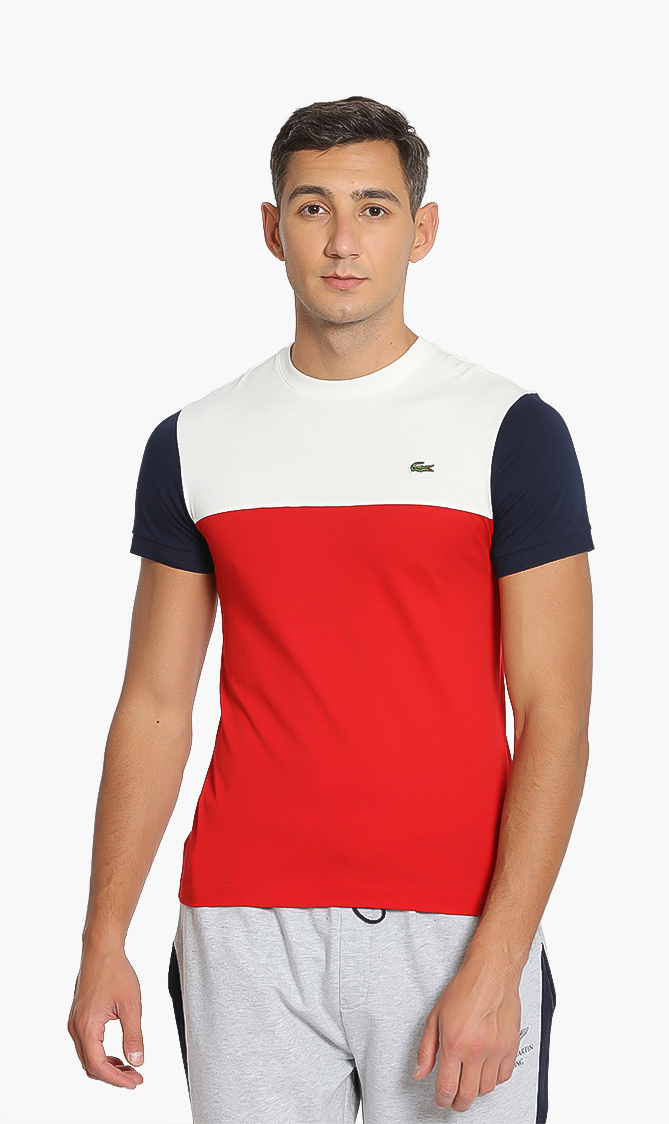 

LACOSTE Colorblock Crew Neck T-shirt