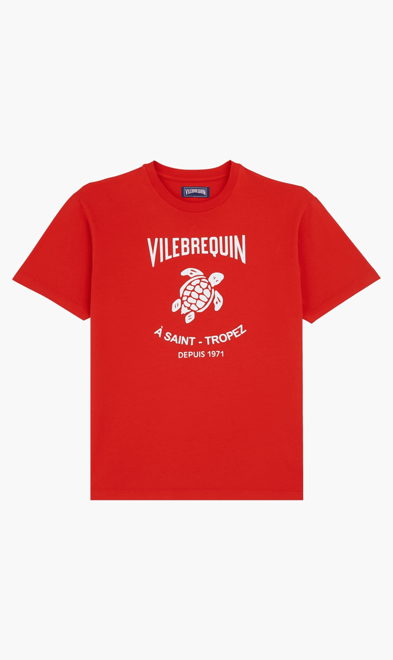 

Vilebrequin Red Portisol Su24 Tee Shirt Coquelicot for Men | The Deal Outlet