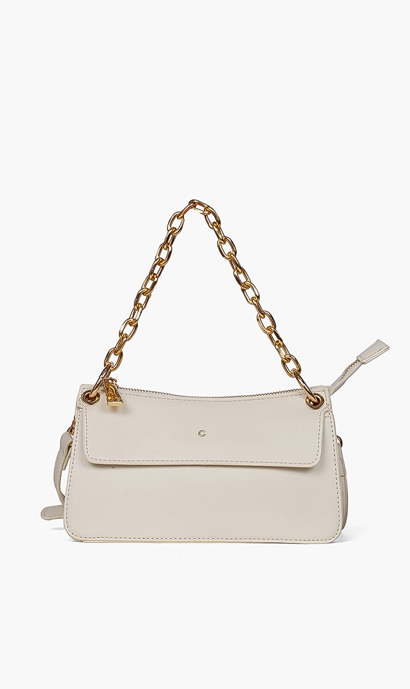 

Solid Leather Crossbody Bag