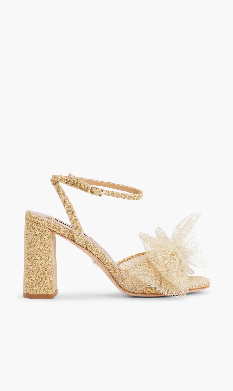 

Badgley Mischka Silver Tess-ankle Strap Sandal for Women | The Deal Outlet