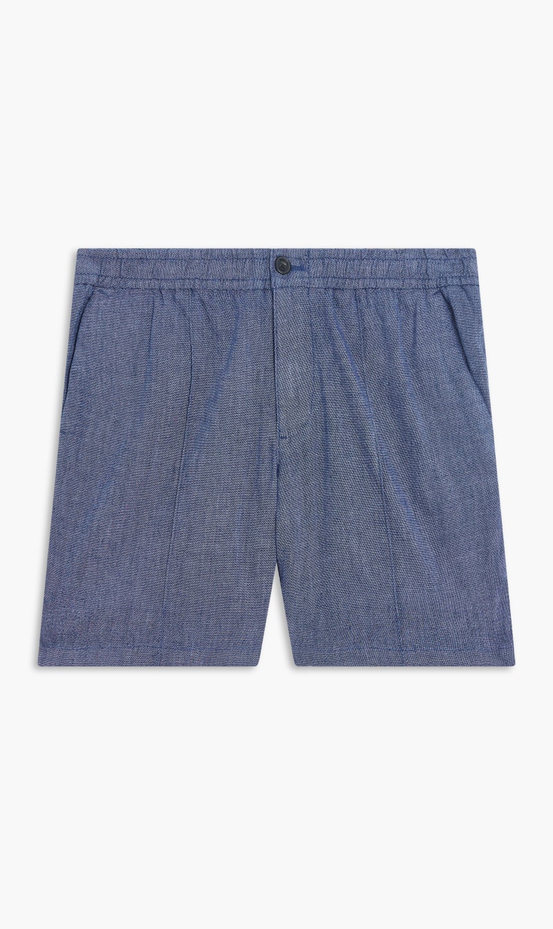 

Michael Kors Blue Linen Pintuck Short for Men | The Deal Outlet
