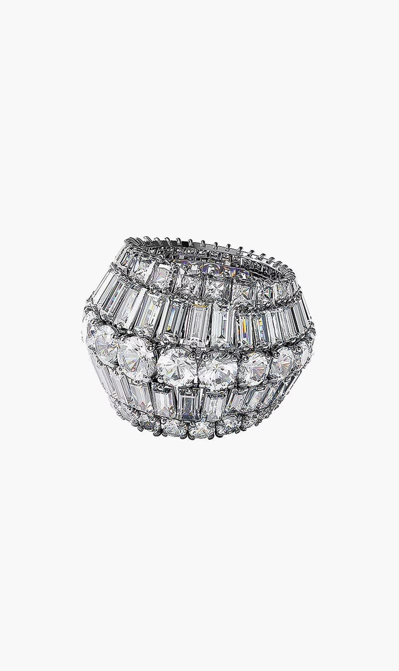 

Swarovski Others Sjc Hyperbola Ring L Rows White Rhs  for Women | The Deal Outlet