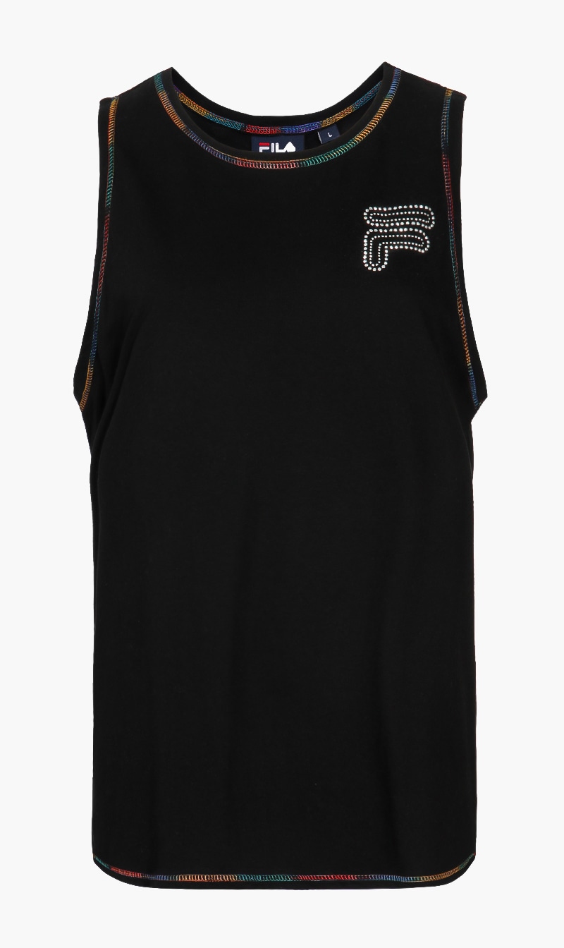 

Fila Black Fleur Tank Top for Women | The Deal Outlet