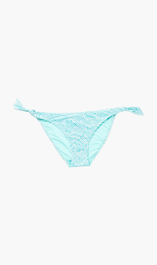 

Flamme Printed Bikini Bottom, Green