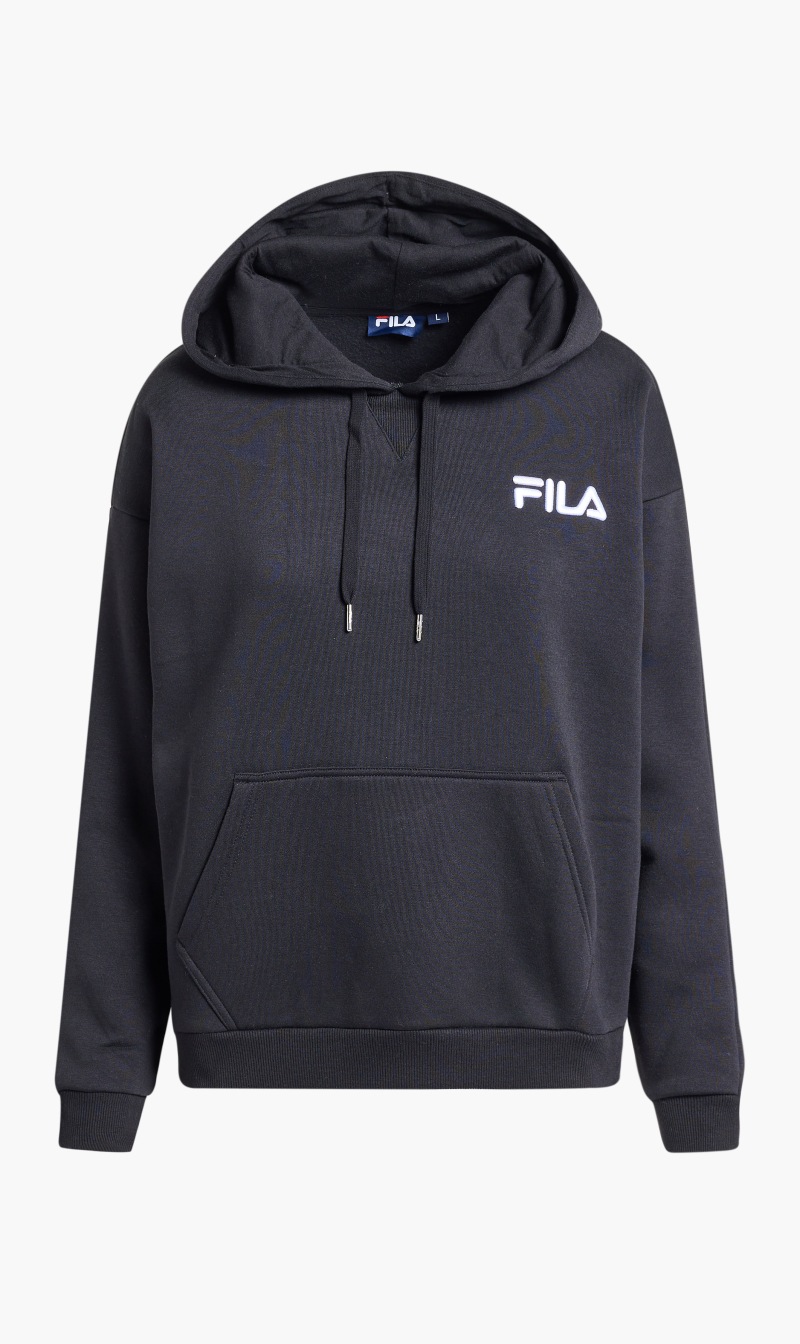 

Fila Black Hattie Hoody Sweat With Arm Seam for Women | The Deal Outlet