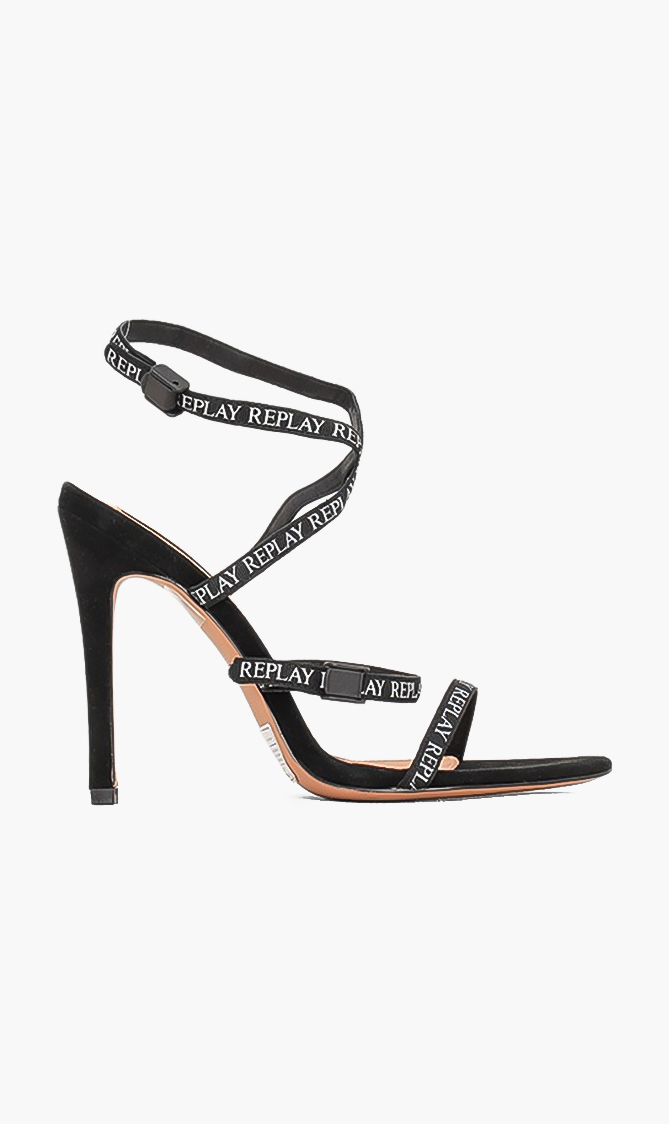 

REPLAY Rest Logo Ankle Strap Sandals