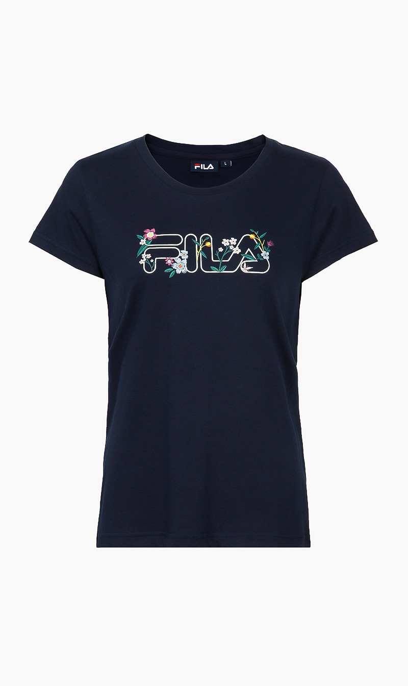 

Fila Blue Lily Crew Neck Tshirt for Women | The Deal Outlet