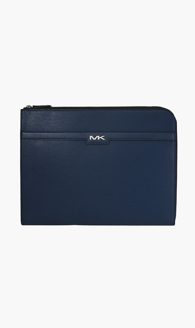 

Michael Kors Blue Cooper Laptop Case for Men | The Deal Outlet