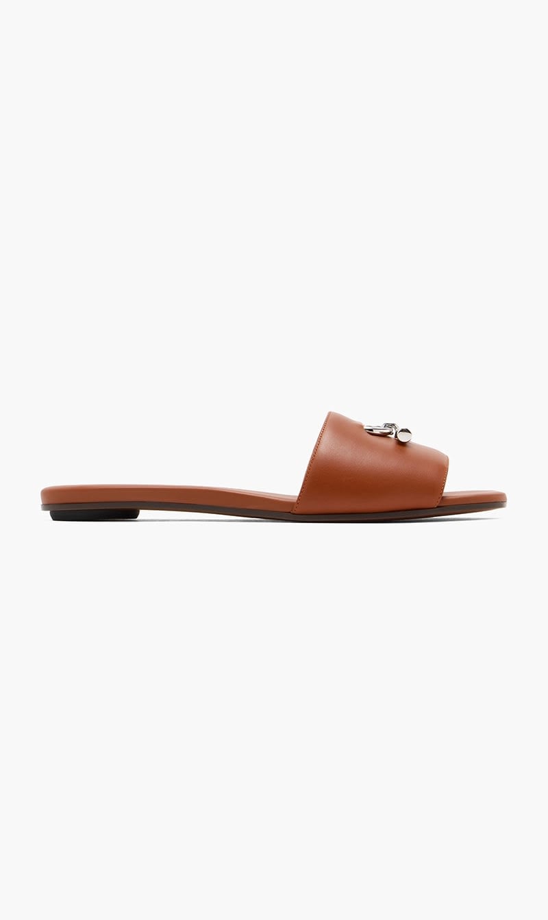 Alexander Mcqueen Brown T-bar Sandals for Women