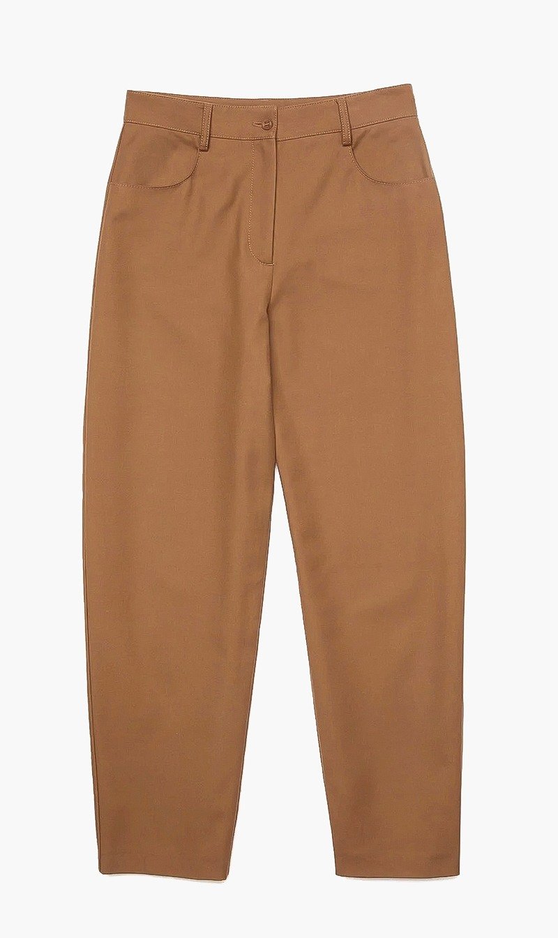 

Lacoste Brown Classic Belted Loop Pants for Women | The Deal Outlet