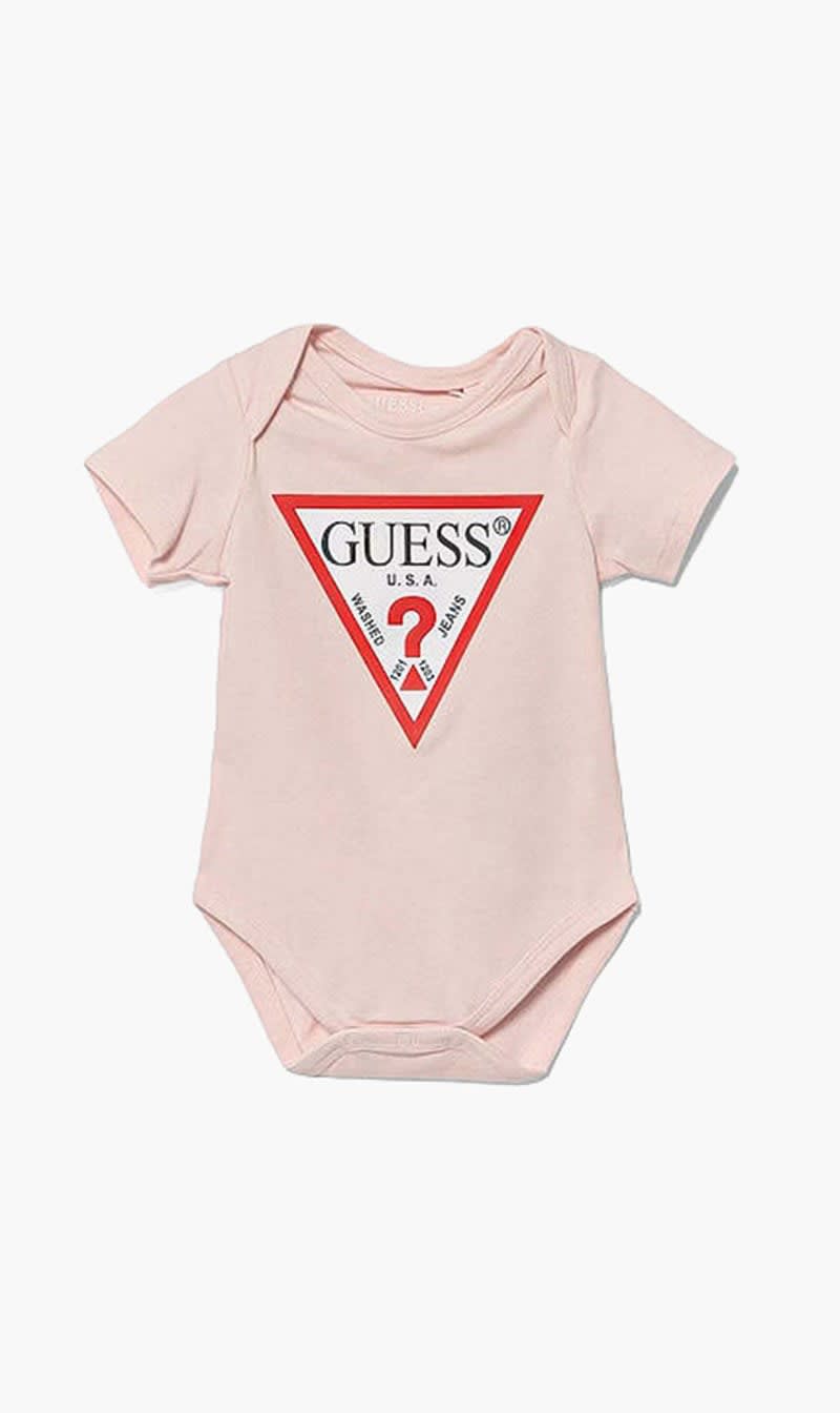 Guess Pink Logo Bodysuit for Girls