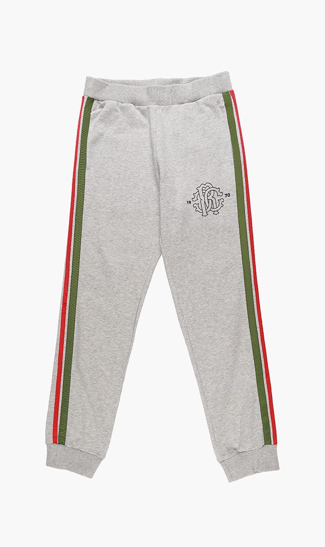 

Web Striped Fleece Trackpants