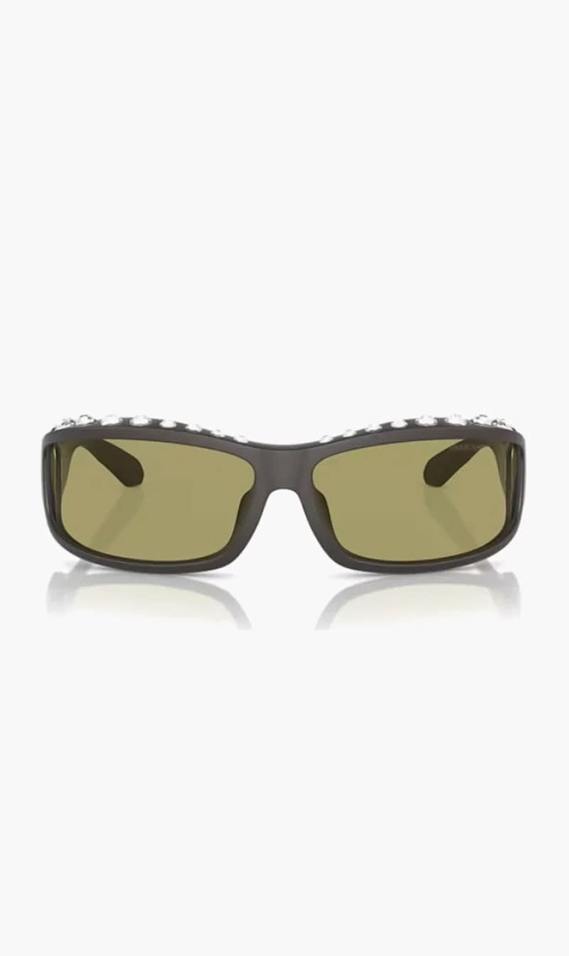 Swarovski Green Sporty Sunglasses for Women
