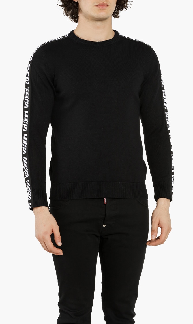 

Logo Tape Sweater, Black