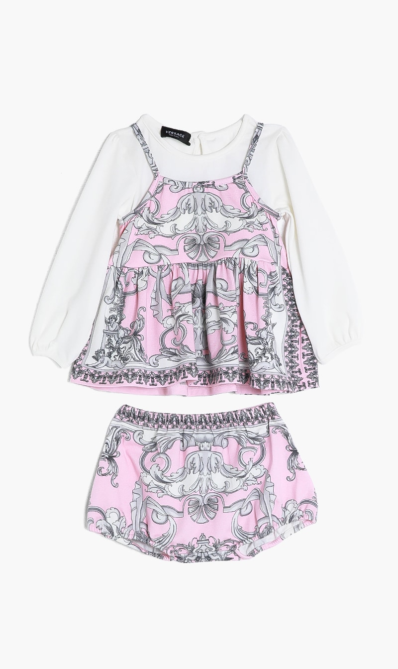 

Versace Pink Dress Jersey Barocco Foulard Kids + Jersey for Girls | The Deal Outlet
