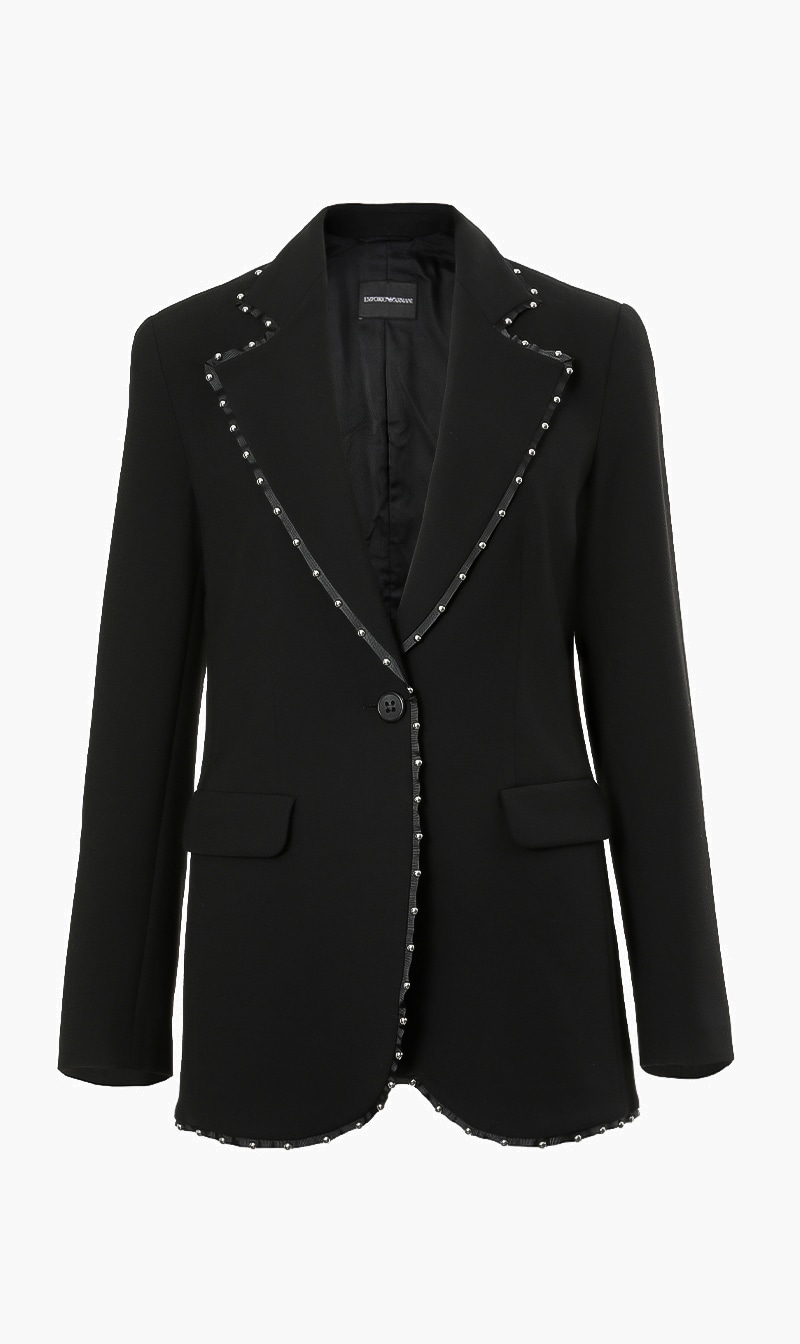 

Emporio Armani Beaded Edge Blazer