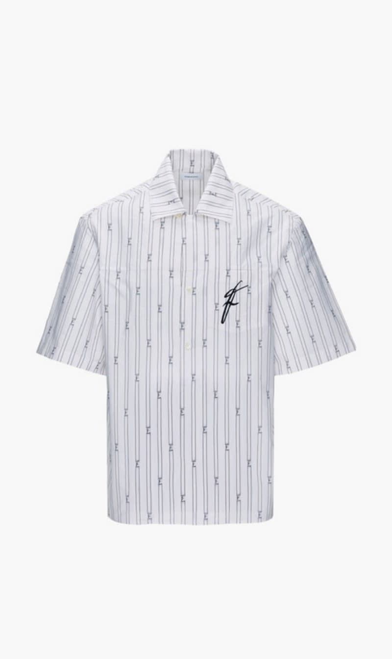 

Salvatore Ferragamo Black Ce1645 Fil Coupe' Poplinsport Shirt With Short Sleeves for Men | The Deal Outlet