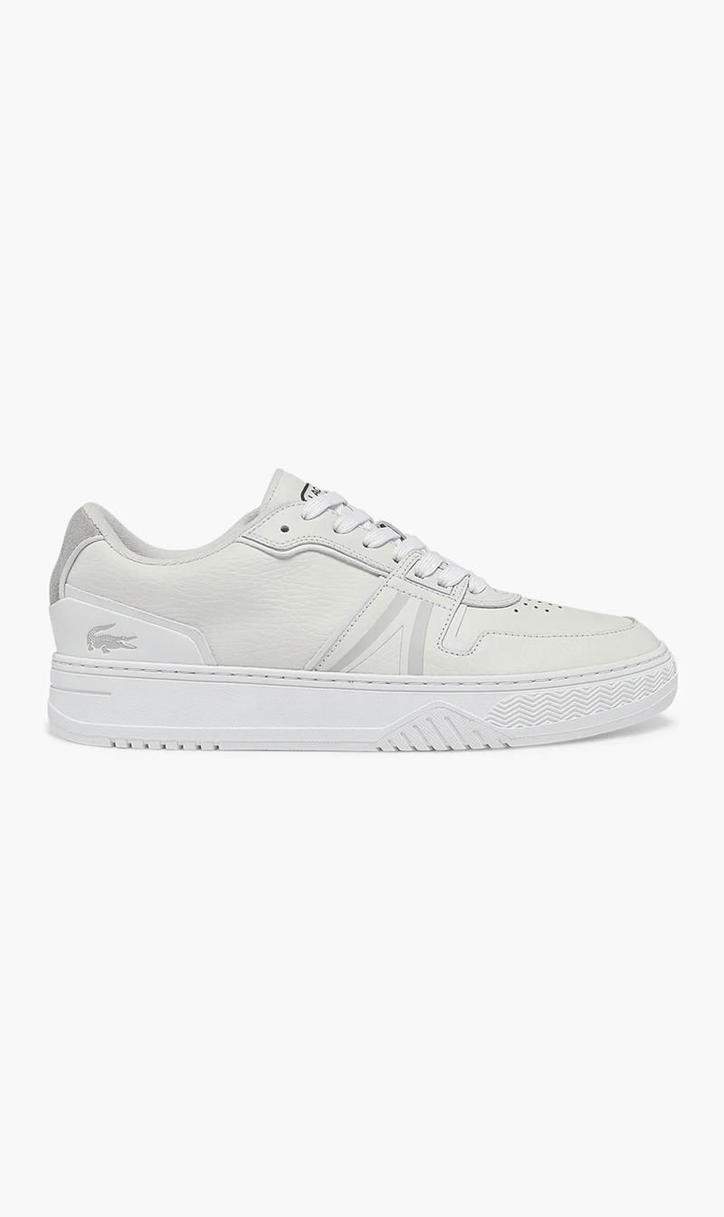 

Lacoste White L001 Leather Sneakers for Men | The Deal Outlet