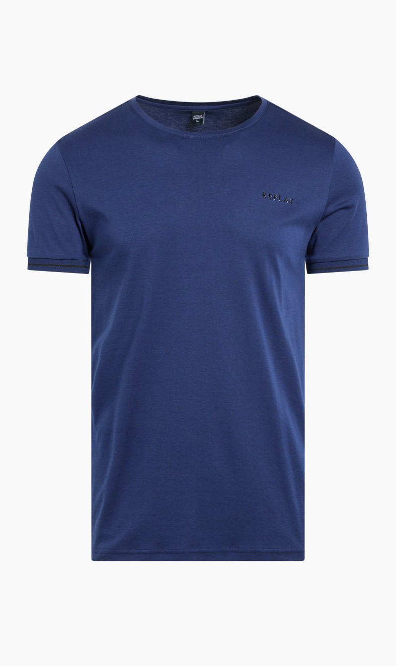 

Mens Liquid Ctn Ss Shirt 10265841 Navy 88, Blue