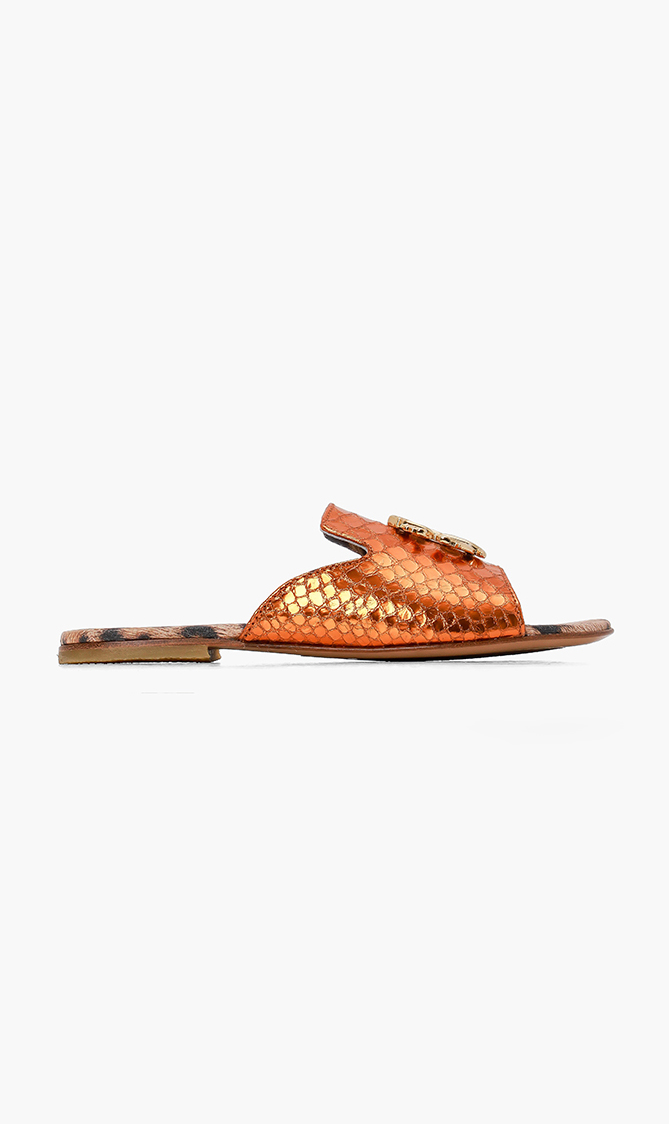 

Roberto Cavalli Leather Flats