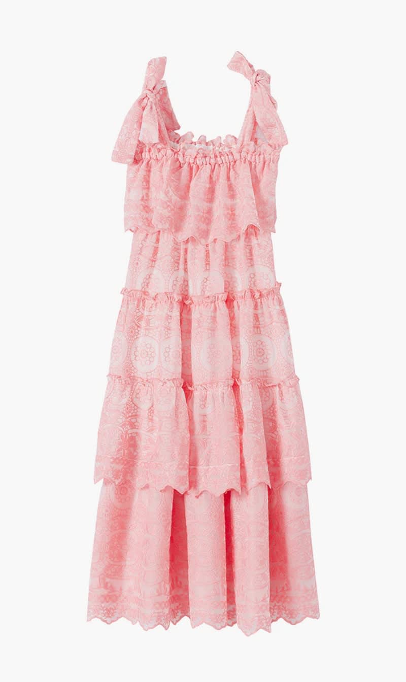 

Marlo Pink Juniper Embroidered Maxi Dress for Girls | The Deal Outlet