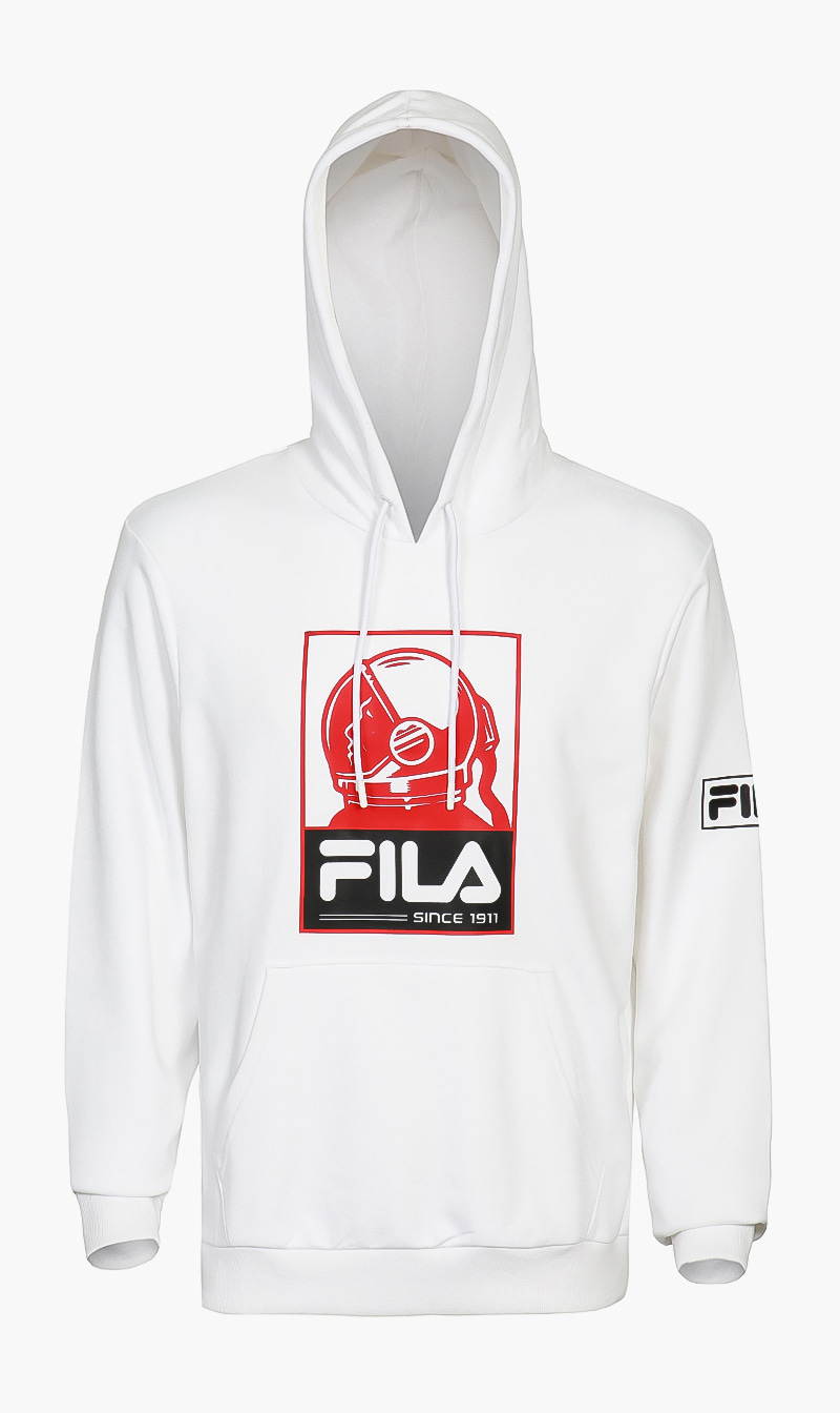 

Fila graphic over head hoodie | the deal outlet, White