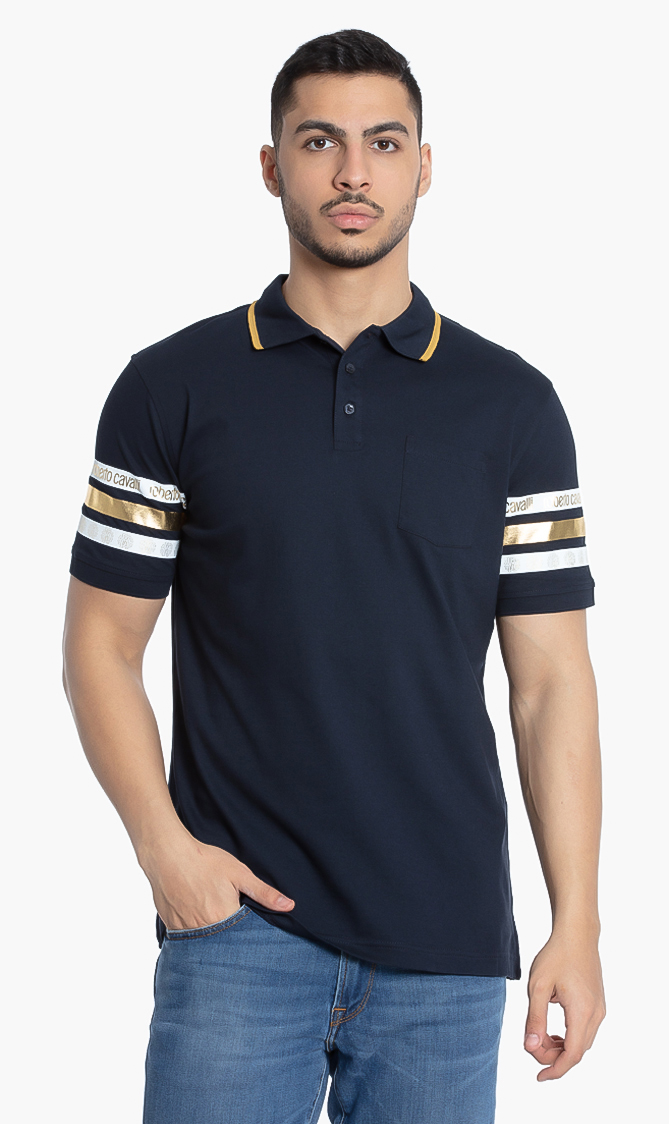 

Roberto Cavalli Logo Tape Polo Shirt