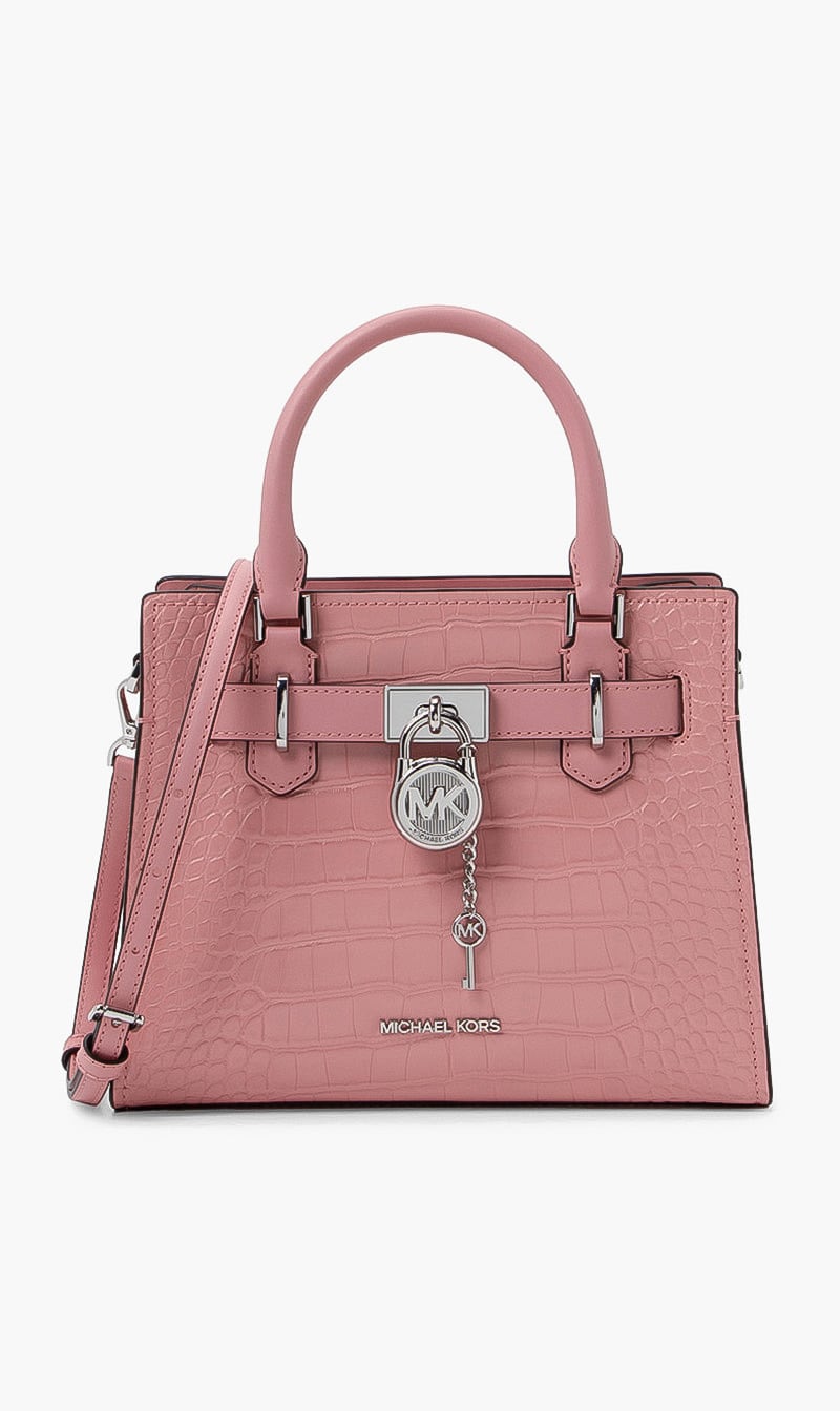 

Michael Kors Pink Textured Leather Crossbody Bag for Women | The Deal Outlet