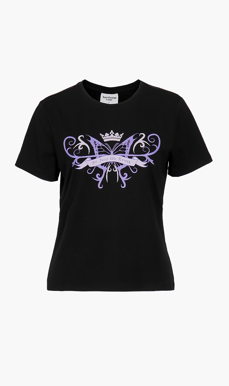 

Butterfly Chest Tshirt, Purple