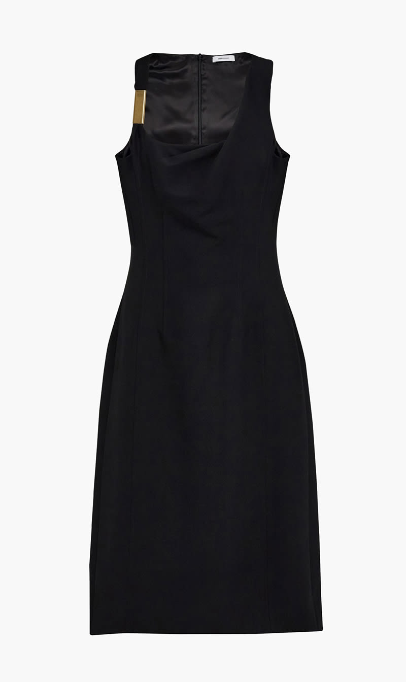 Ferragamo Black Long Dress for Women