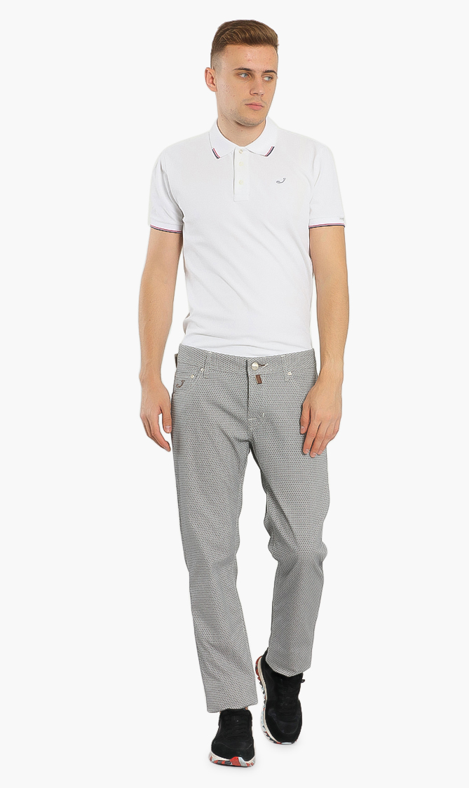 

Button Fly Tailored Jeans, Brown