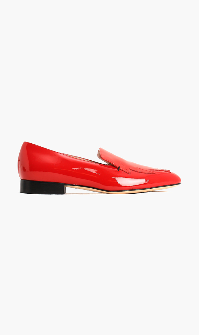 Reby Leather Moccasin, Red