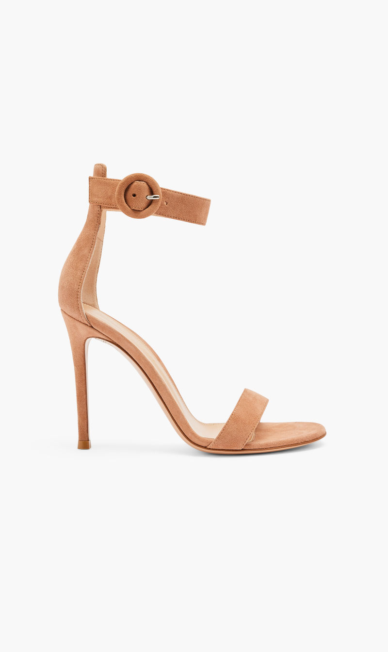 

Gianvito Rossi Beige Suede Sandals for Women | The Deal Outlet