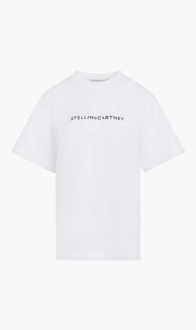 

Stella Mc Cartney White Logo T-shirt for Women | The Deal Outlet