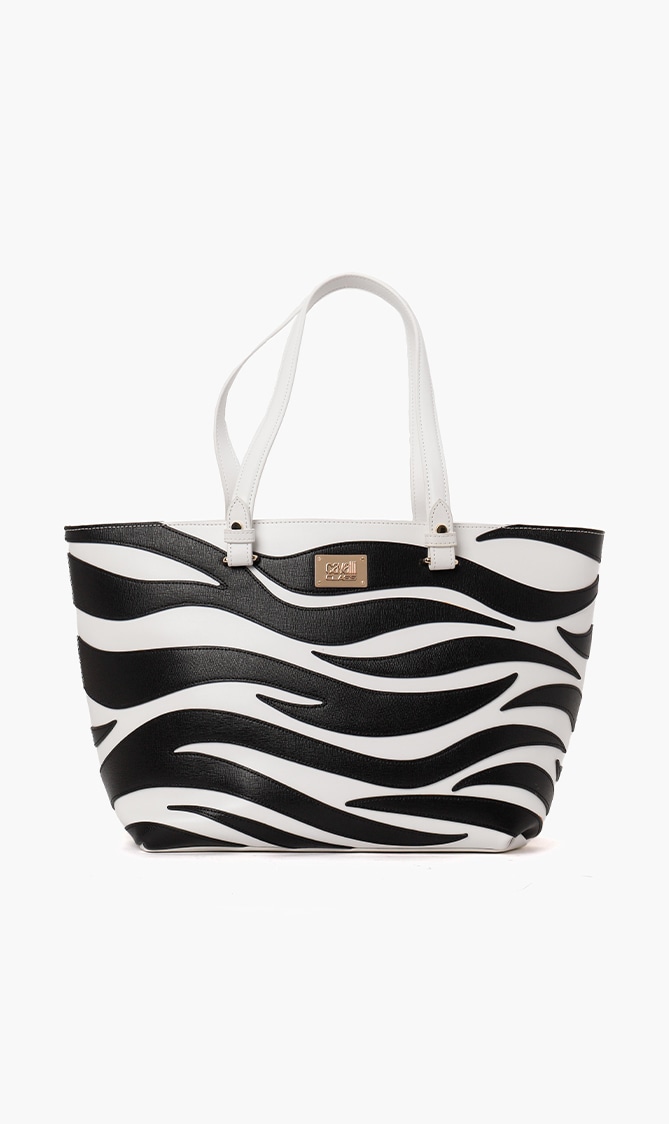 

Cavalli Class Meryl Leather Medium Shopping Bag