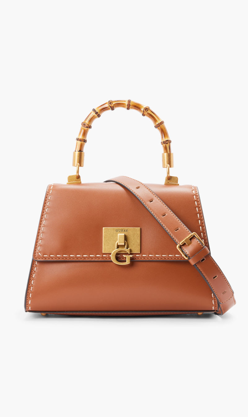 

Guess Brown Stephi Bamboo Flap for Women | The Deal Outlet