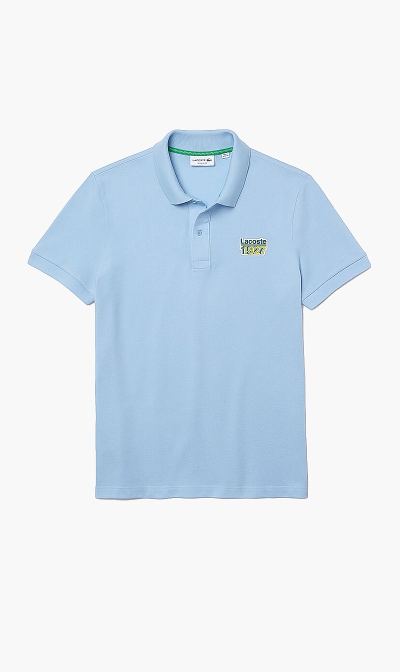 

Badge Cotton Piqué Regular Fit Polo, Blue