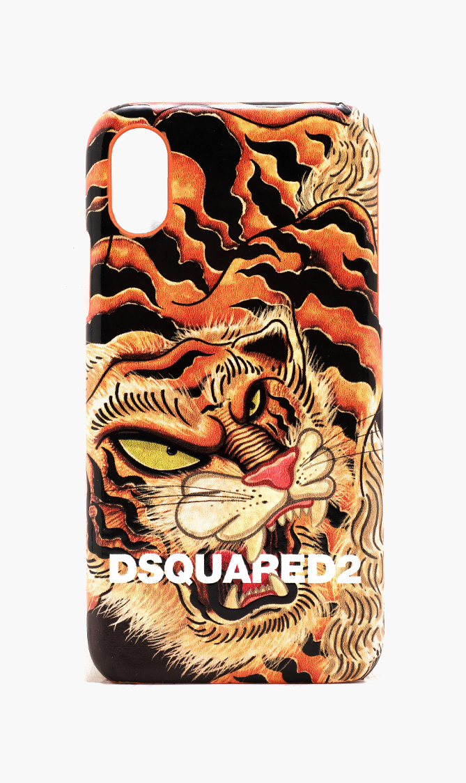 

Tiger Print Iphone Case, Orange